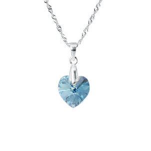 Collar Romance Cristal Genuino Aquamarine