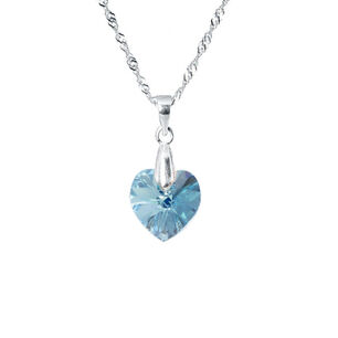 Collar Romance Cristal Genuino Aquamarine