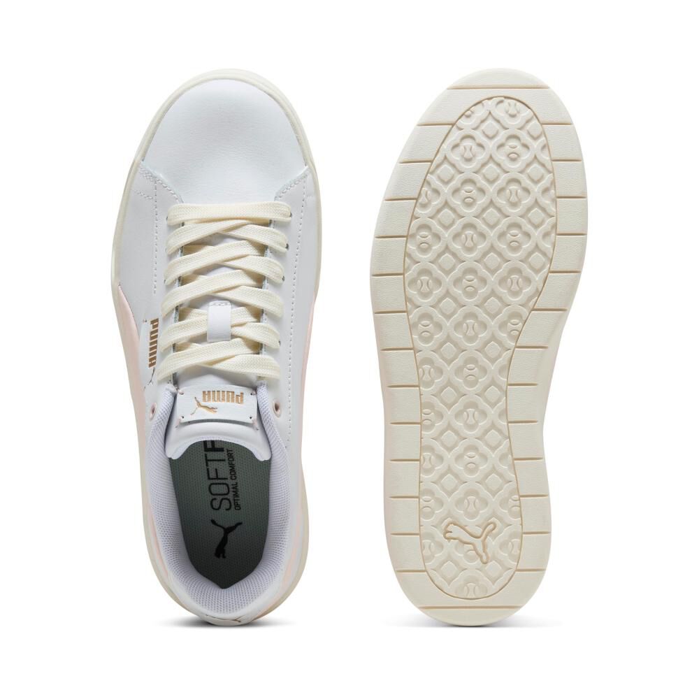 Zapatilla Urbana Mujer Puma Smash Belle Blanco image number 4.0