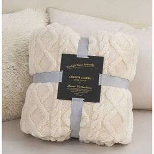 Manta De Polar -200x230. Marron Claro