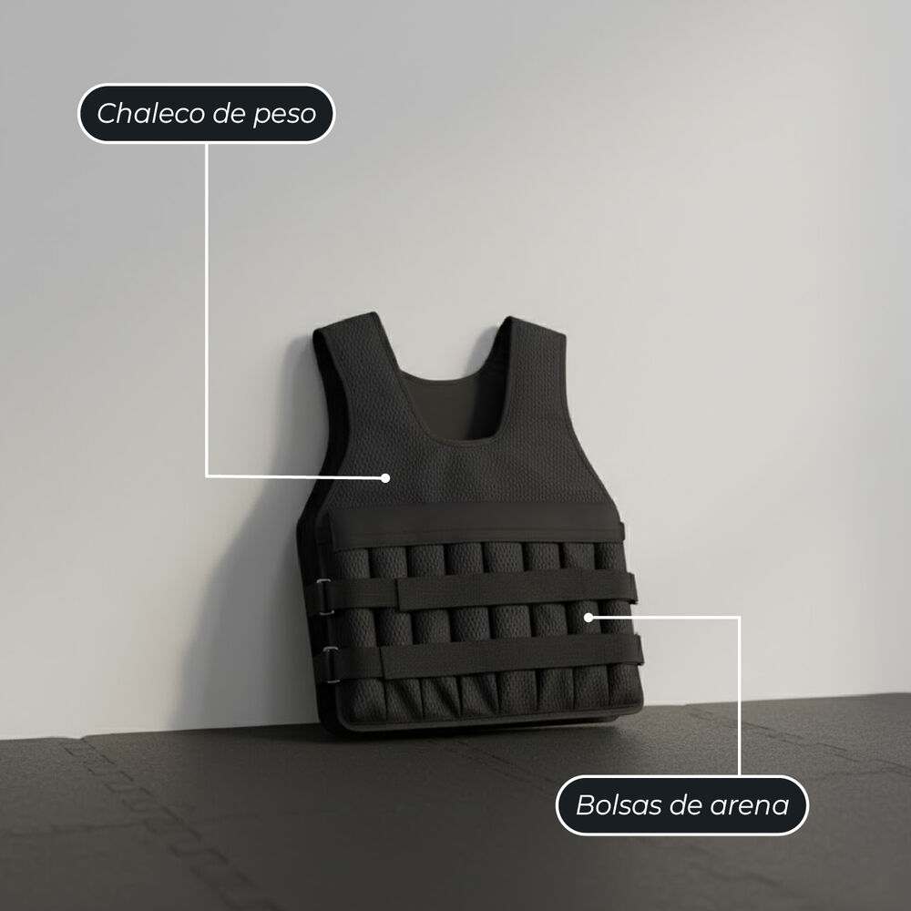 Chaleco De Peso 10 Kg Lastre Ajustable Pro Entrenamiento image number 3.0