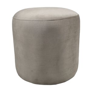 Pouf Redondo Felpa Beige