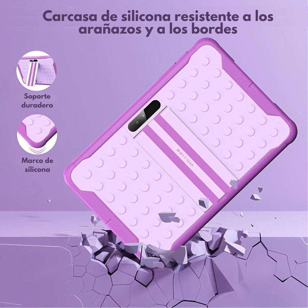 Tablet Android K10 64gb 10.1" Funda Antigolpe 1,3 Ghz - Violeta image number 2.0