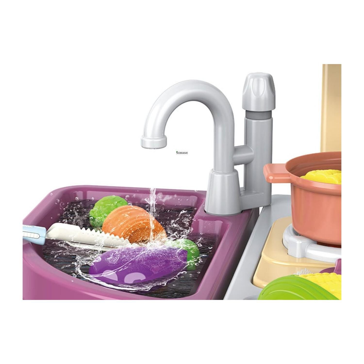 Juguete Set Maleta Cocina 49 Piezas 2 En 1 Infantil Rosa image number 3.0