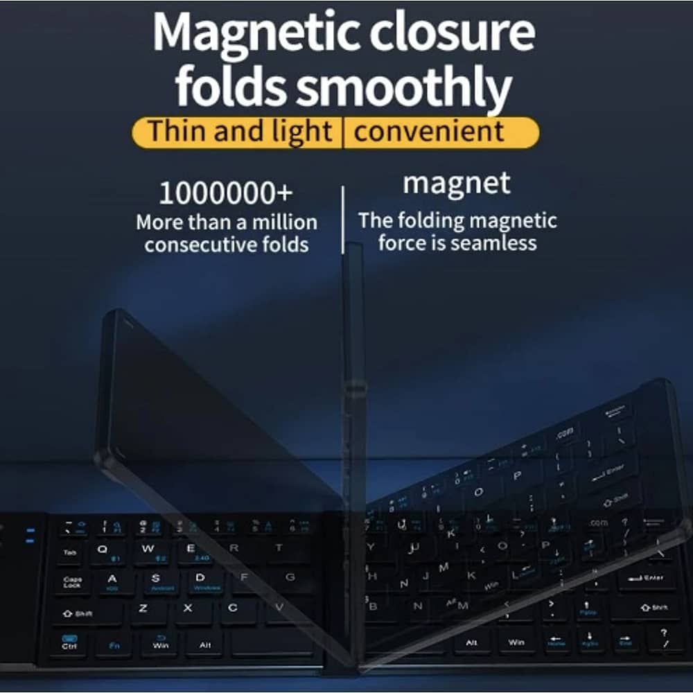 Teclado Y Mouse Inal&aacute;mbrico Plegable, 2.4 Ghz Mini Teclado image number 3.0