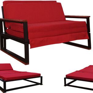 Futon Folk 1.5 Plaza " Rojo "