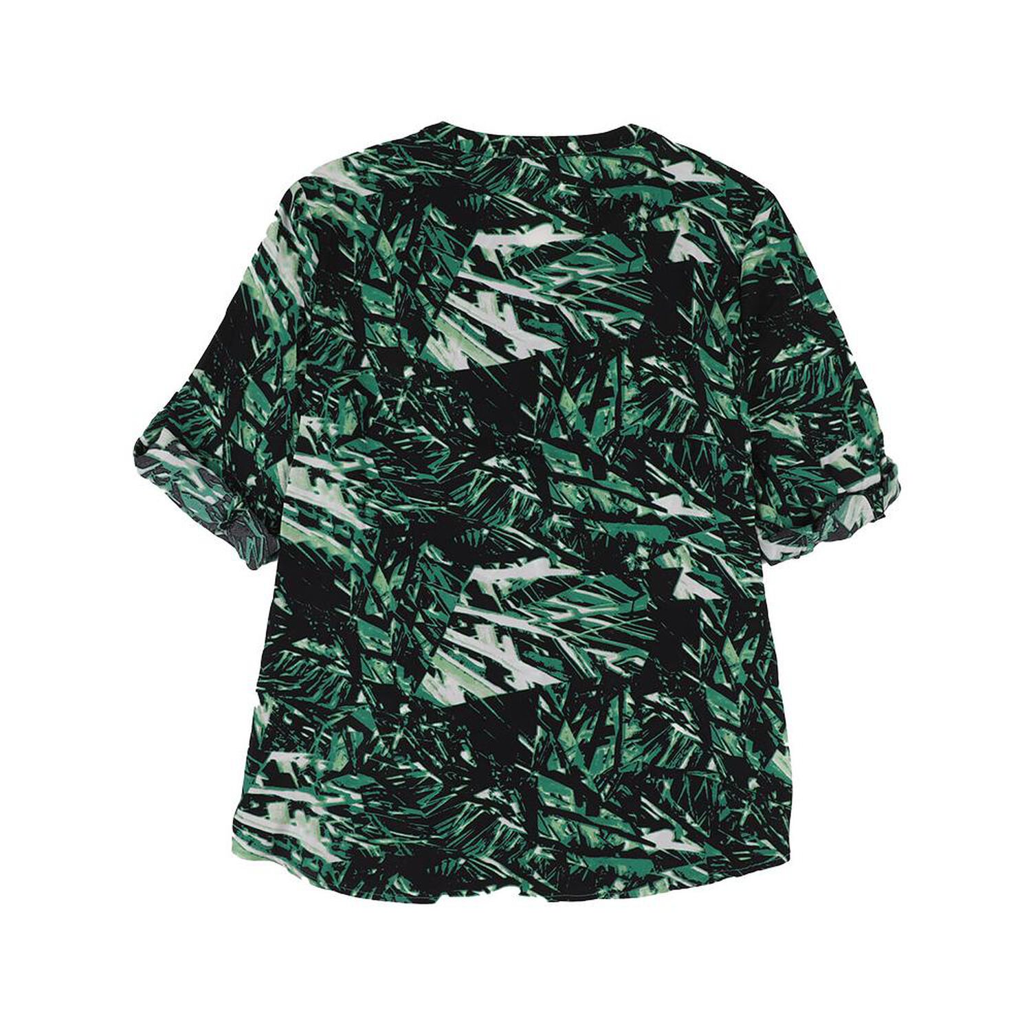 Blusa Regular Manga Larga Roll Up Cuello Maho Mujer Lesage image number 1.0
