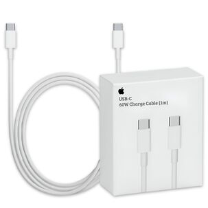 Cable Apple Original Usb-c A Usb-c 1mt De Carga Rápida 60w