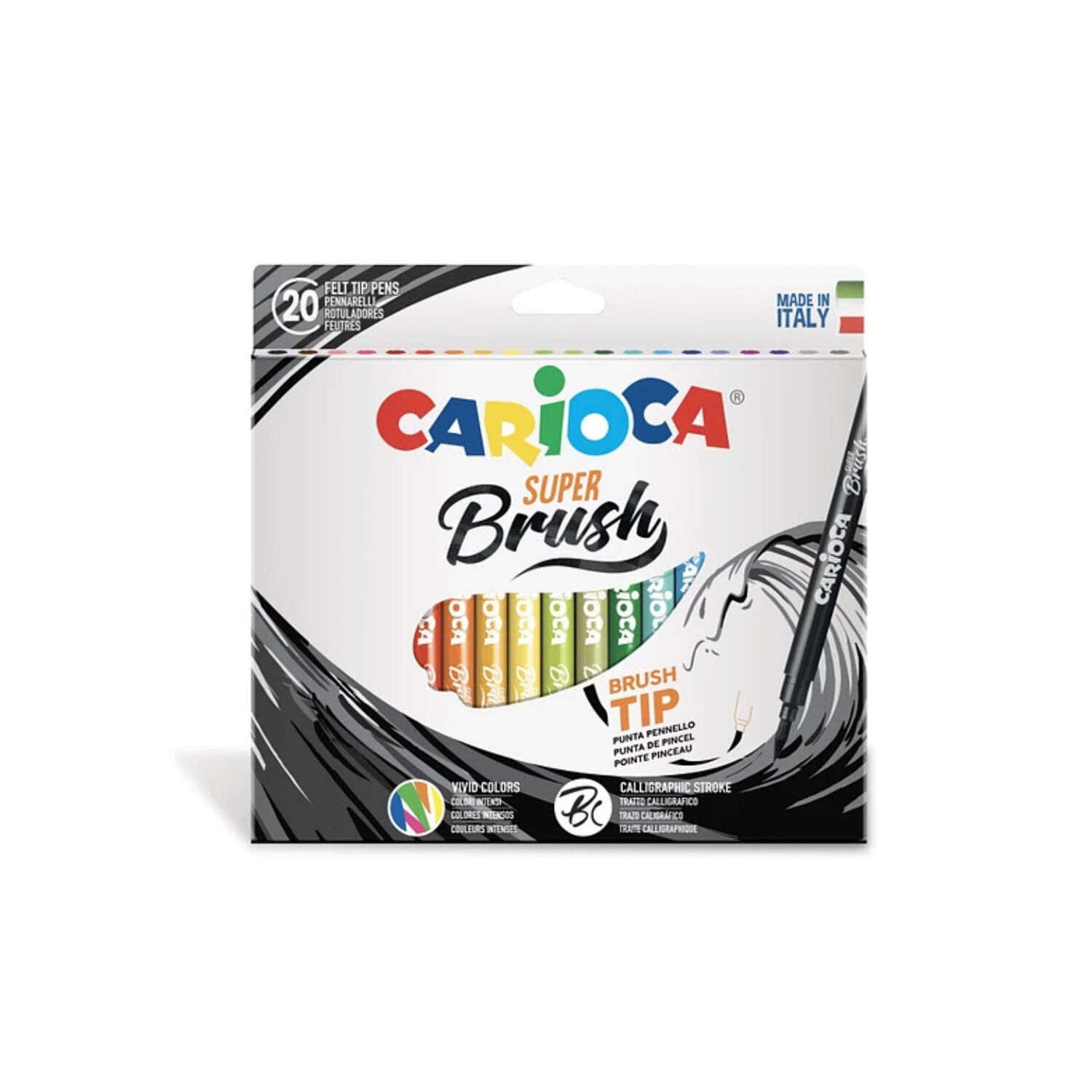 Plumones Super Brush 20 Colores Carioca - Ps image number 0.0