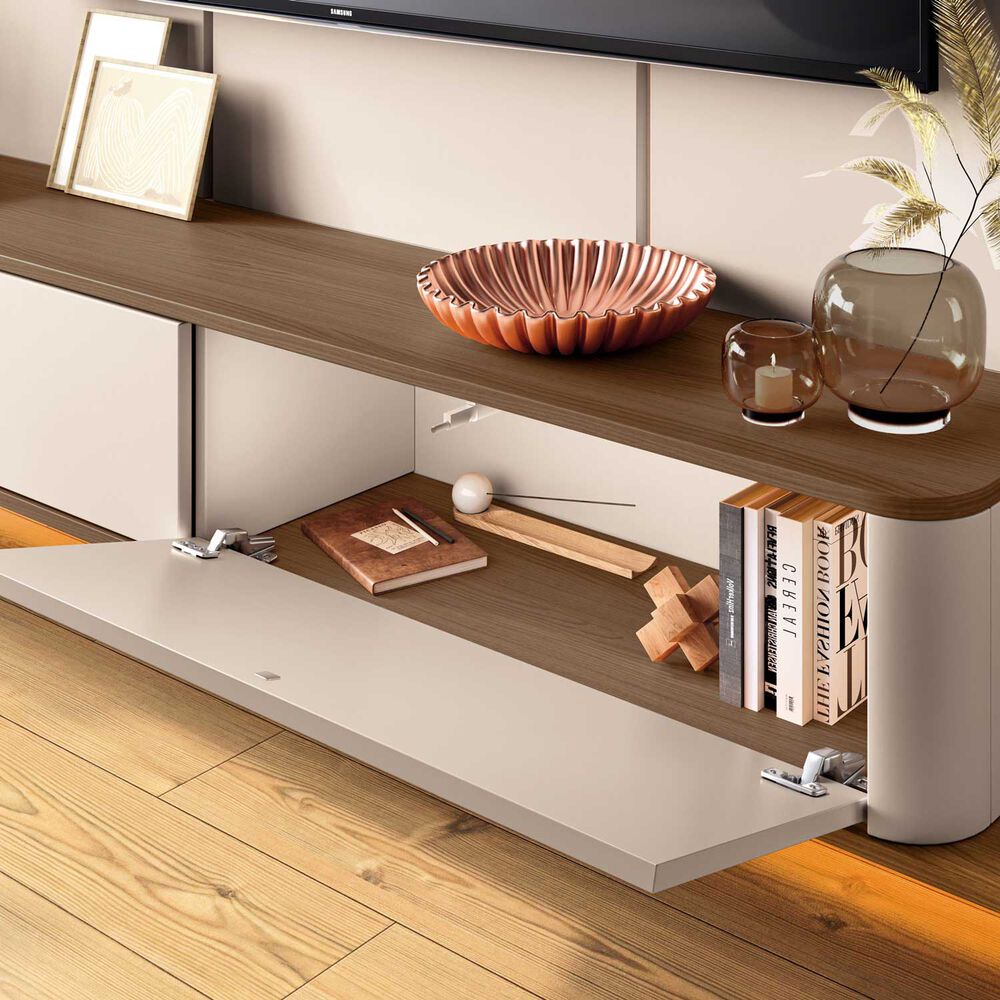 Home Panel Provenza 1.8 Tv 70" Off White Casta&ntilde;o image number 1.0