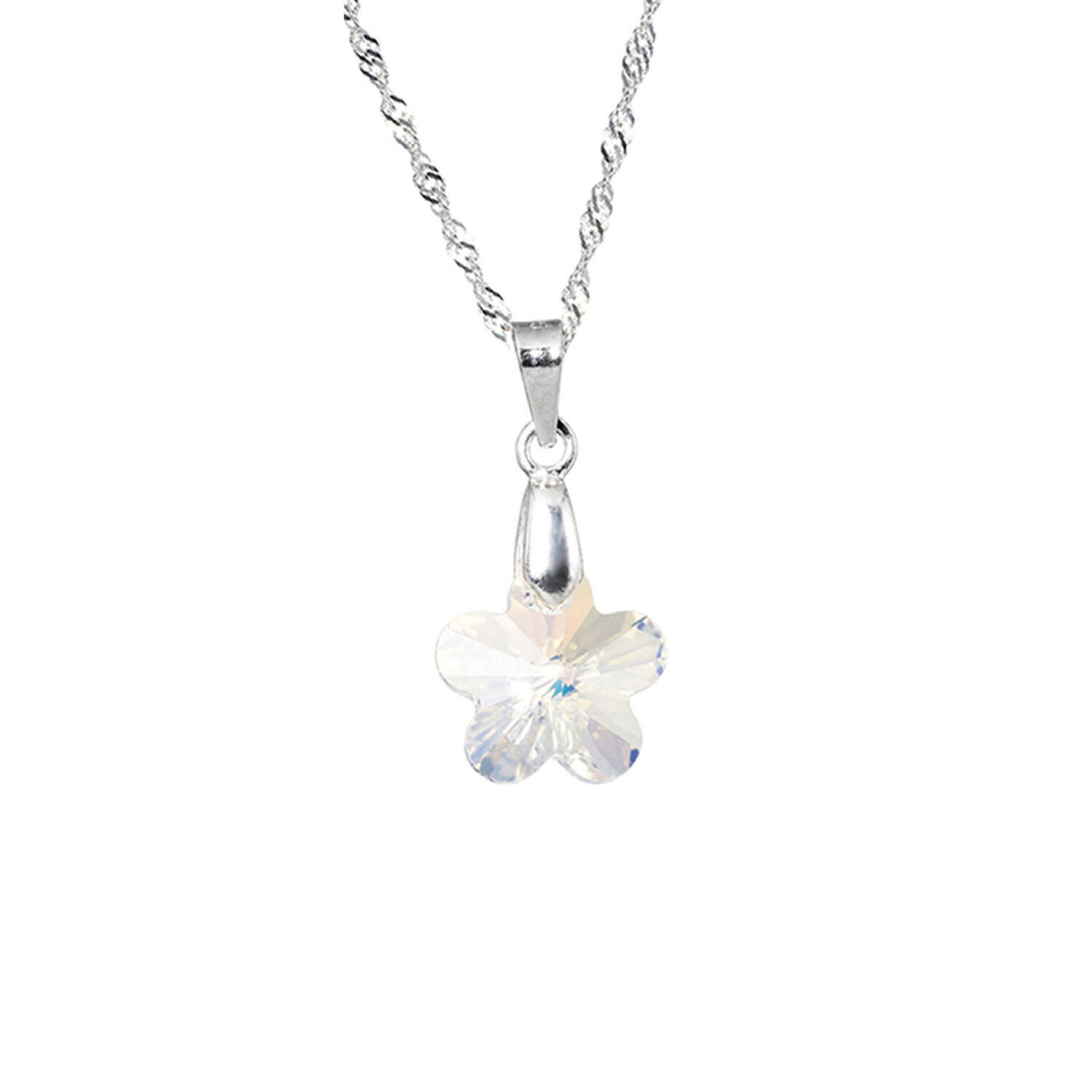 Collar Florencia Cristal Genuino Aurora Boreal image number 0.0