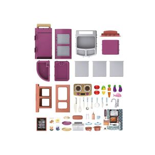 Juguete Set Maleta Cocina 49 Piezas 2 En 1 Infantil Rosa