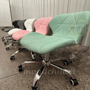 Silla De Escritorio Mariposa Tapizada En Eco Cuero Con Altura Regulable