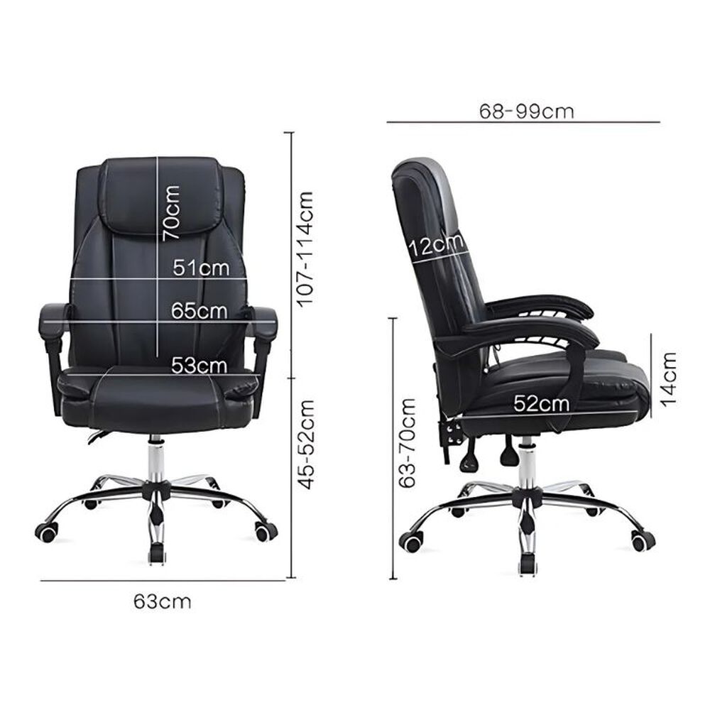 Silla Pc De Cuero Boss Para Oficina (estilo Osaka) image number 2.0