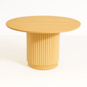 Mesa Redonda N&oacute;rdica Armon&iacute;a De 130 Cm Madera Natural