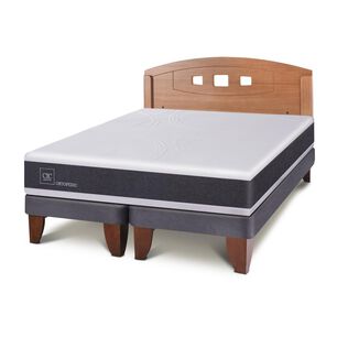 Cama Europea Cic New Ortopedic / 2 Plazas / Base Dividida + Respaldo