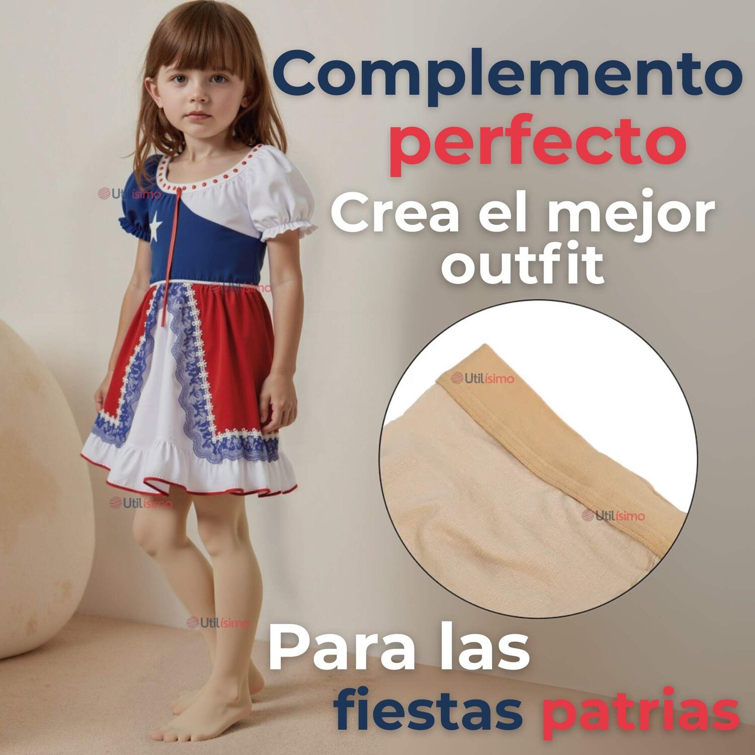 Pantys Primera Capa Ballerina Color Piel Para Ni&ntilde;as Fiestas Patrias image number 4.0