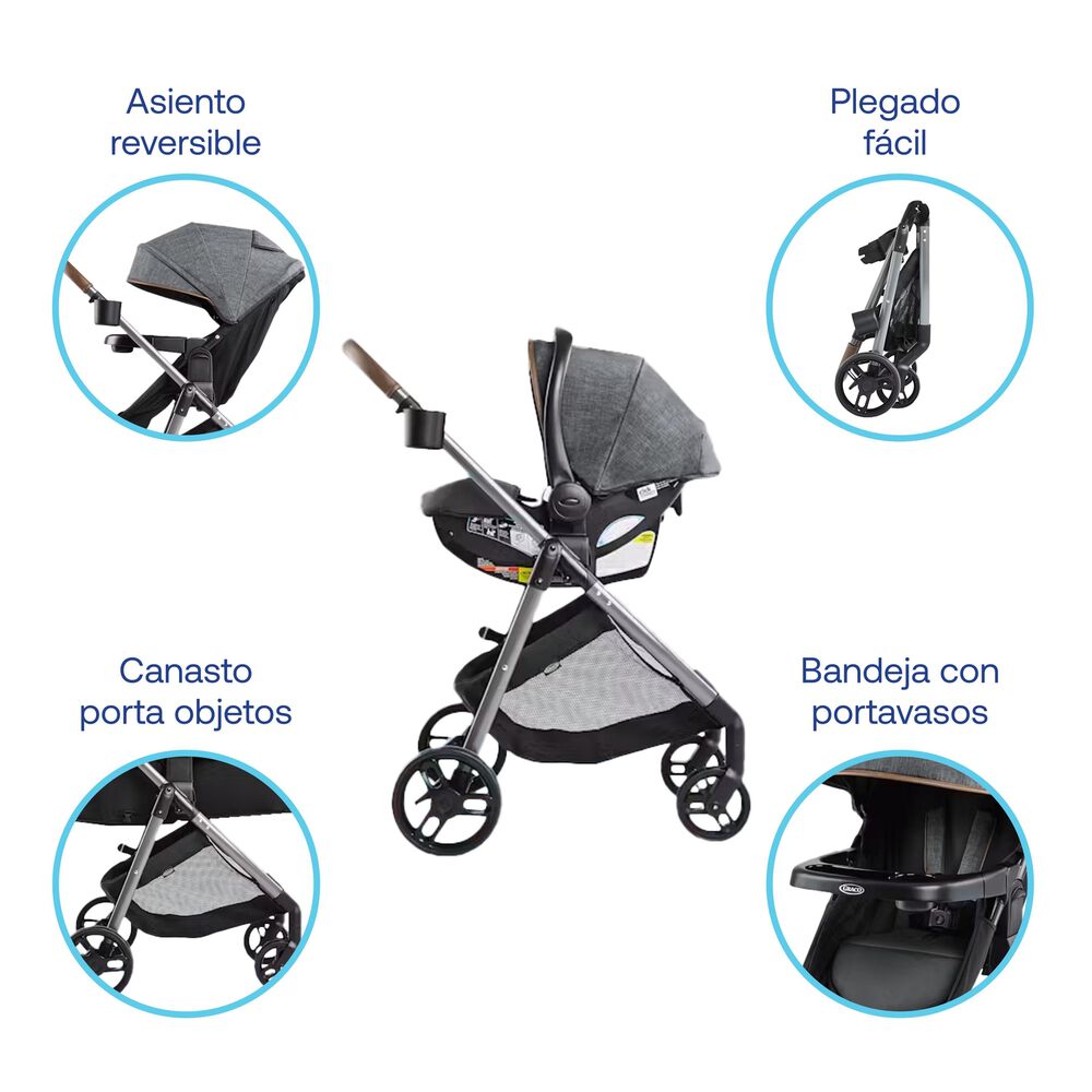 Coche Travel Sytem Modes Trio Hemlock Graco image number 3.0