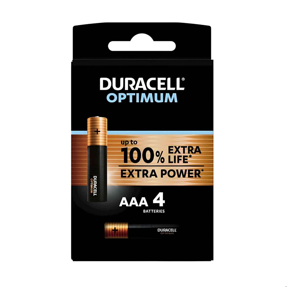 Pilas Alcalinas Optimum Aaa 4un. - Duracell image number 0.0