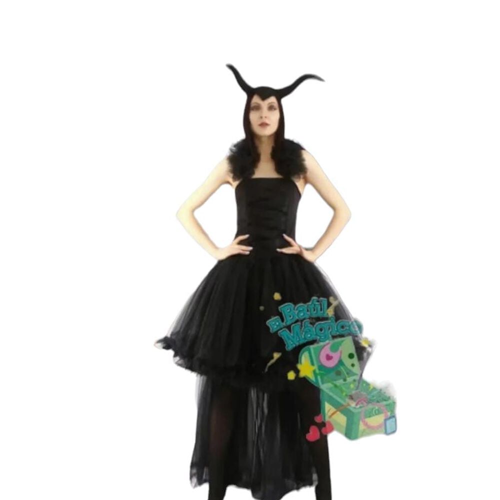 Disfraz Malefica, Incluye Vestido Y Cuernos Cd22202 image number 2.0