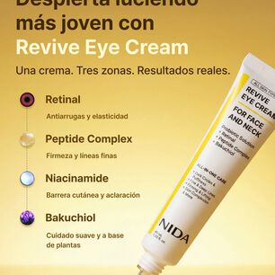 Revive Eye Cream For Face And Neck (nida) -40ml Crema Antiedad Para Contorno De Ojos, Rostro Y Cuello