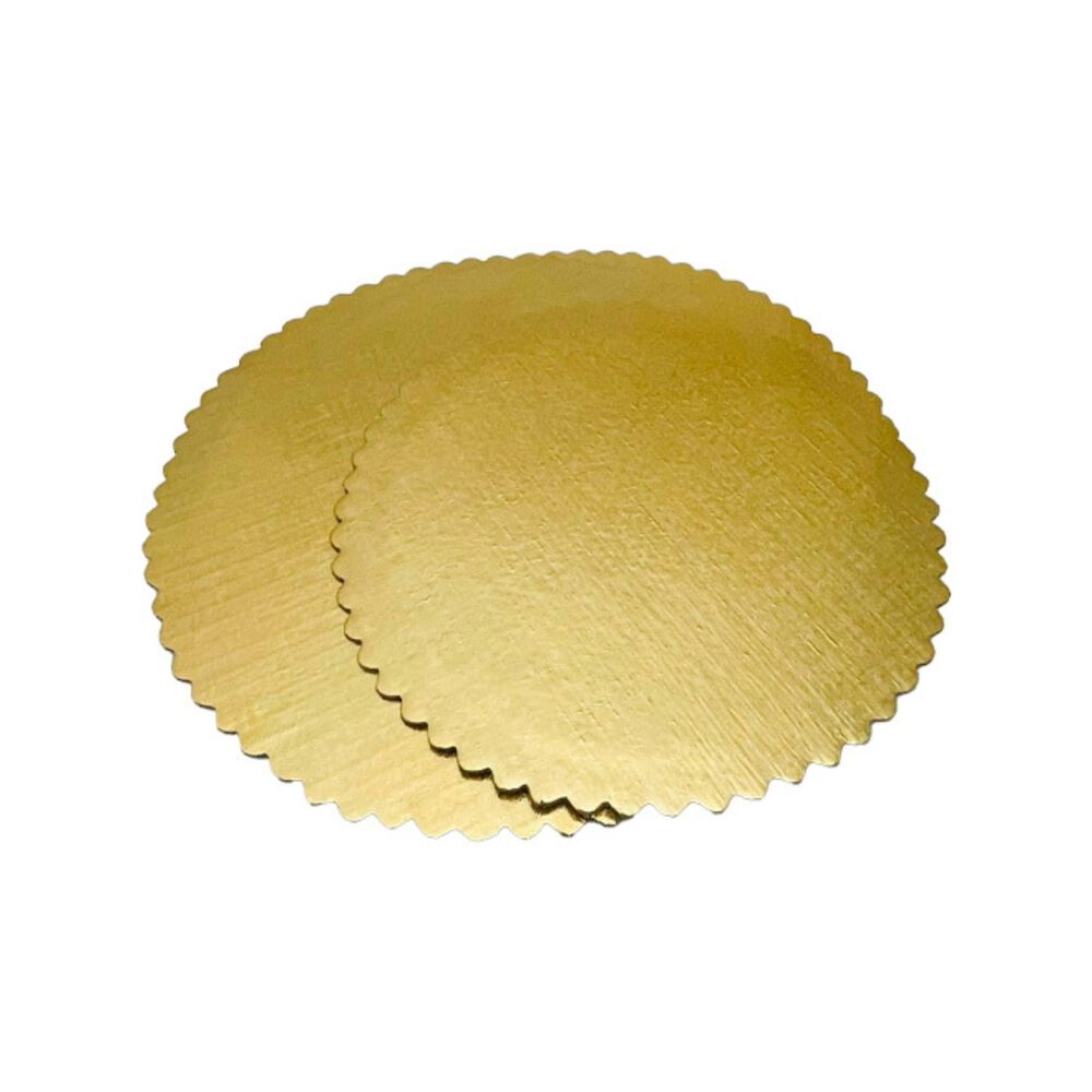 Set 12 Bases Bandejas Decorativas Para Reposter&iacute;a Dorada 25 Cm image number 2.0