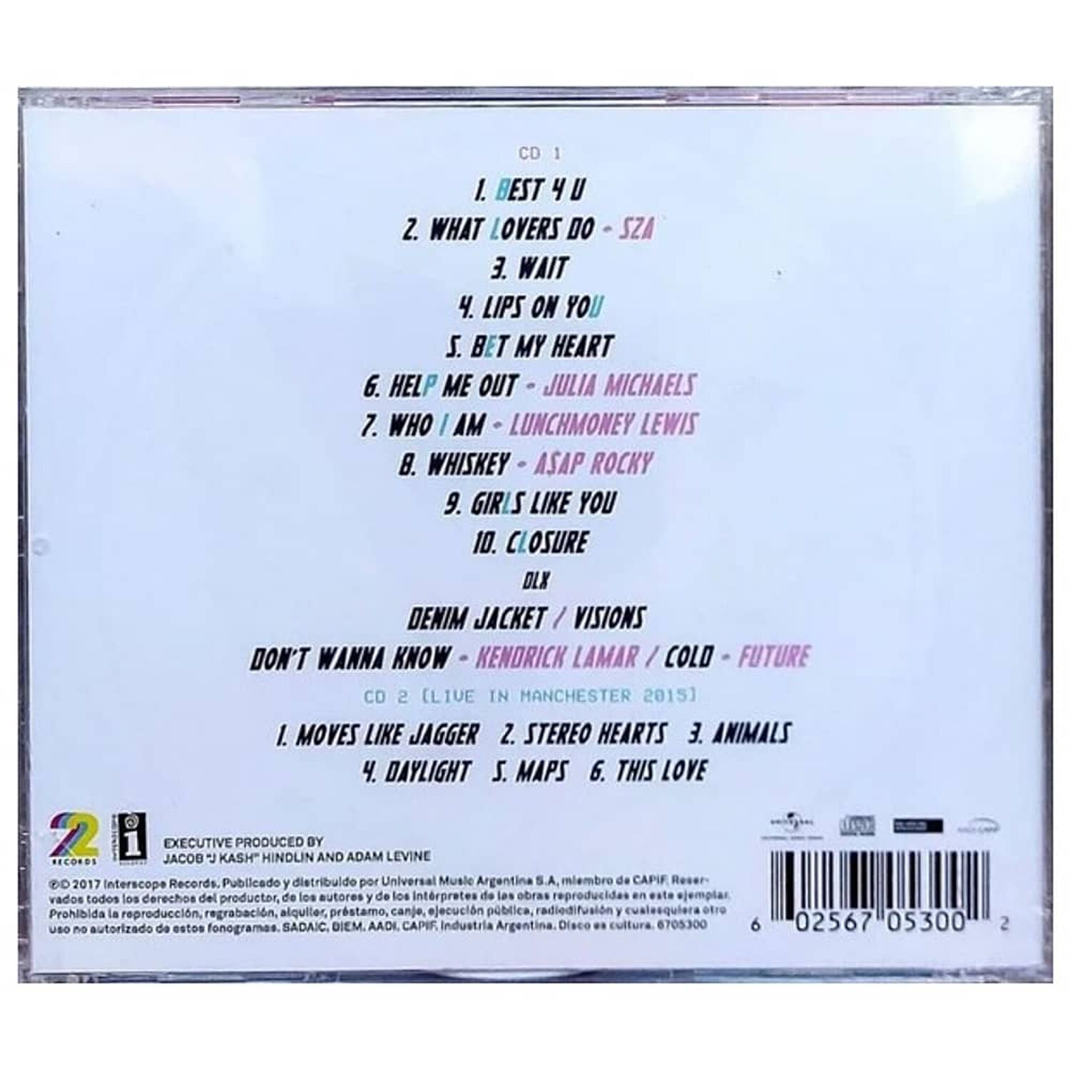Maroon 5 - Red Pill Blues (2cd) | Cd image number 1.0