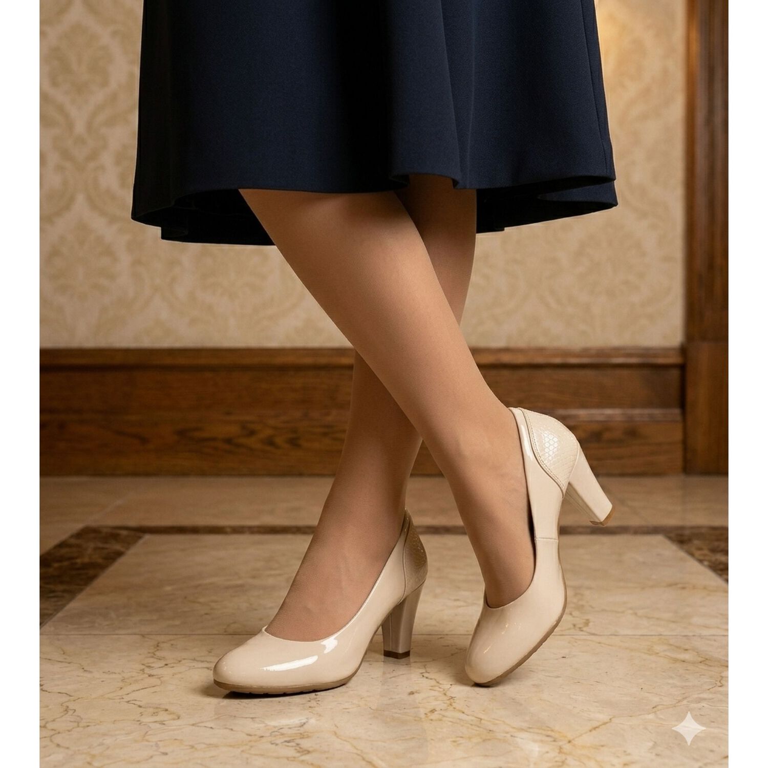 Zapato De Vestir Baham Beige Alquimia image number 5.0