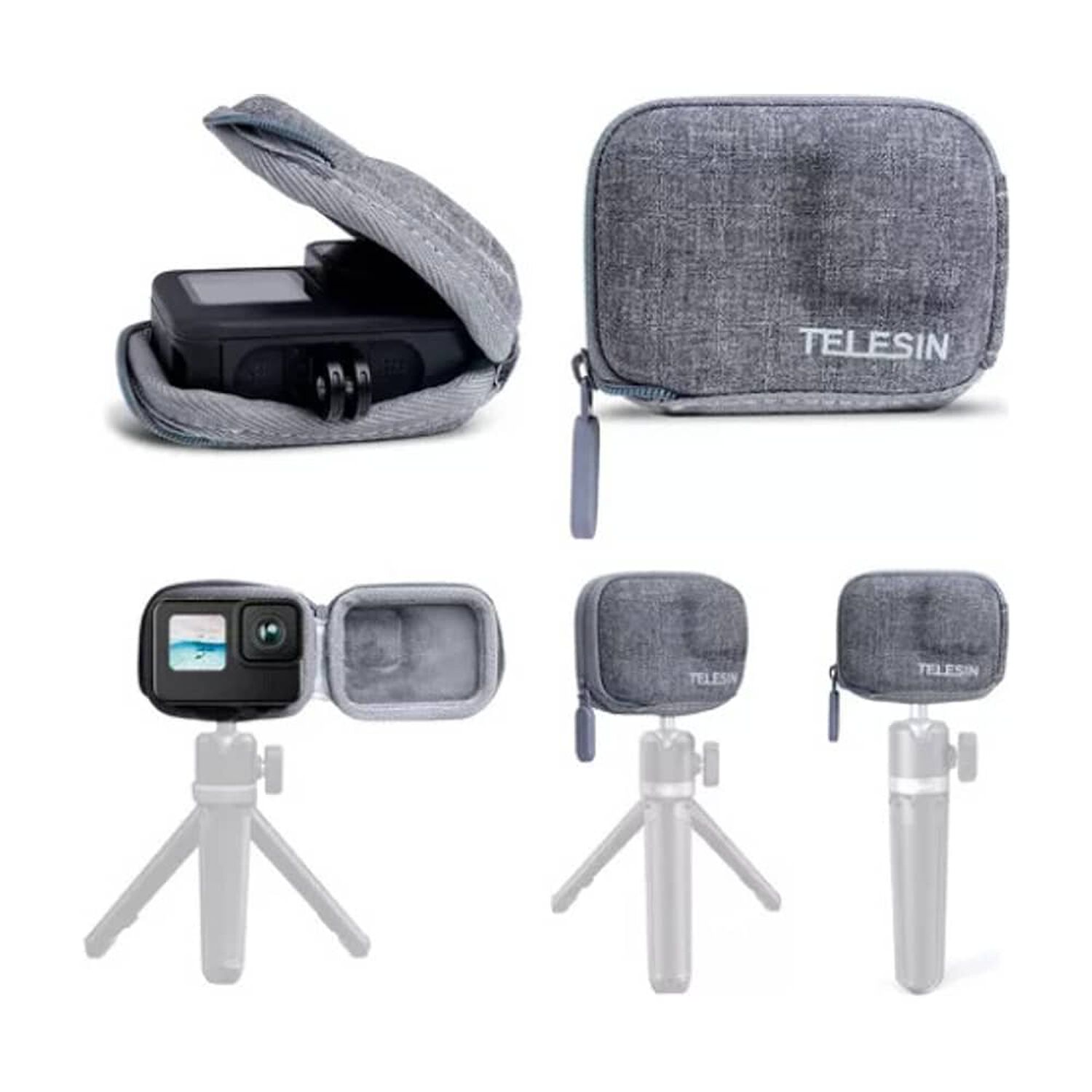 Estuche Antigolpe Portable Para Gopro Hero 12 11 10 Telesin image number 0.0