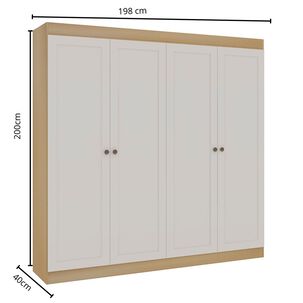 Cl&oacute;set Vekkahome Europa / 4 Puertas / 2 Cajones