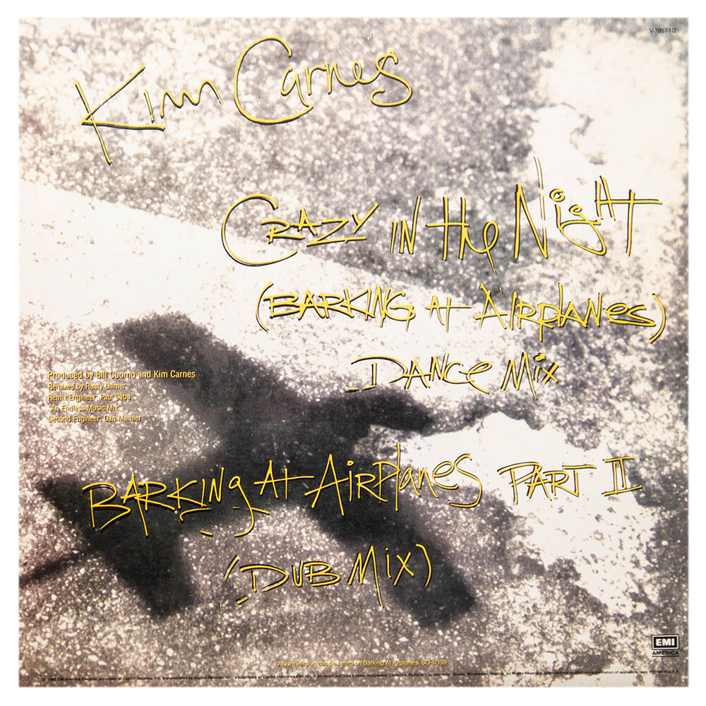 Kim Carnes - Crazy In The Night | 12" Maxi Single Usado image number 0.0