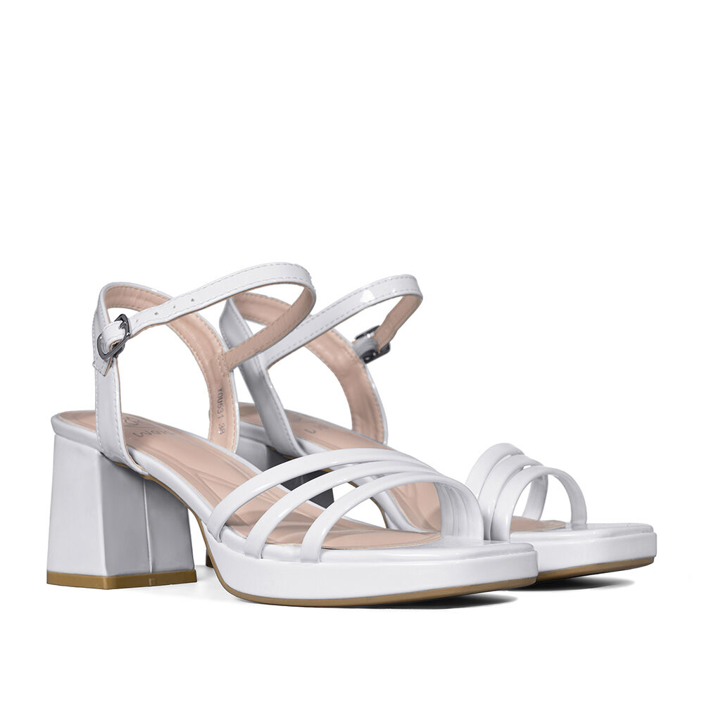 Sandaliataco Grueso Simil Charol Mujer Weide You531 image number 5.0