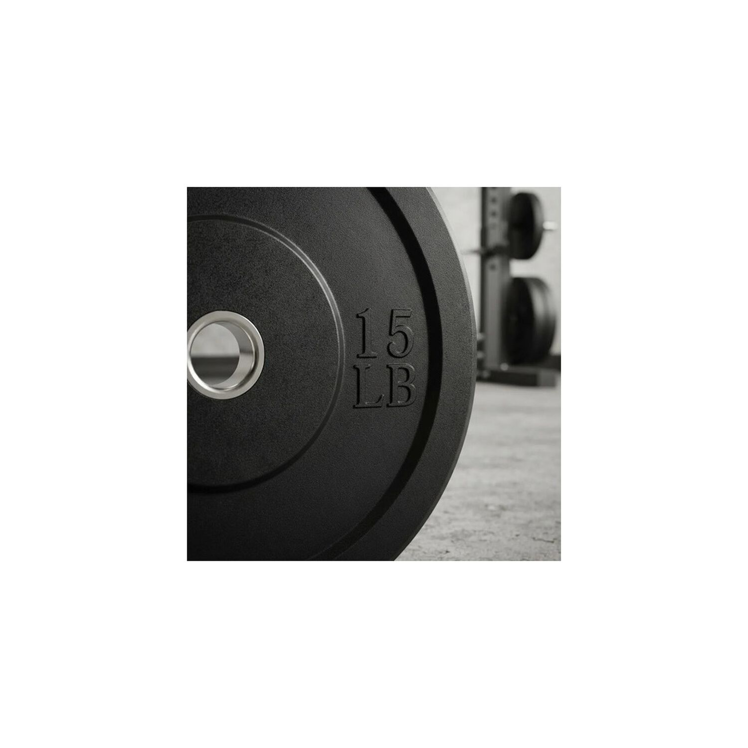 Par Discos Ol&iacute;mpicos Bumper 15 Lb (30 Lb Total) Negro image number 3.0