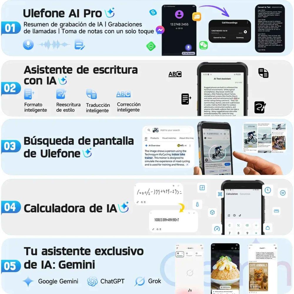 Ulefone Rugking 3 Pro Rugerizado Android 15 Resistente Agua image number 8.0