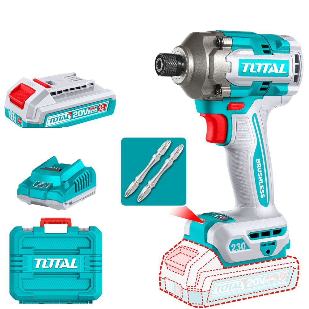 Atornillador De Impacto Litio-ion 20v 230nm Total image number 0.0