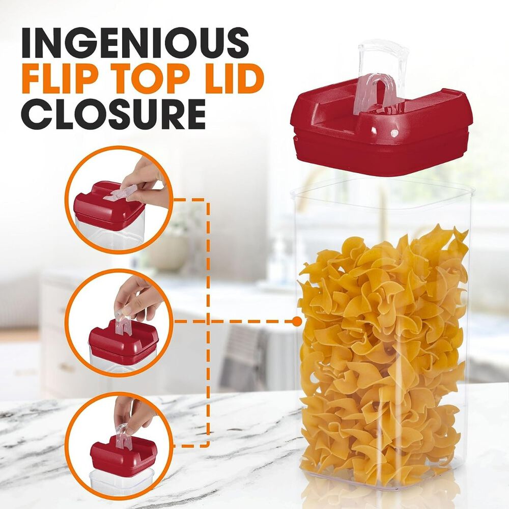 Set 5 Contenedores Alimento Herméticos Plástico Pp Ps image number 1.0