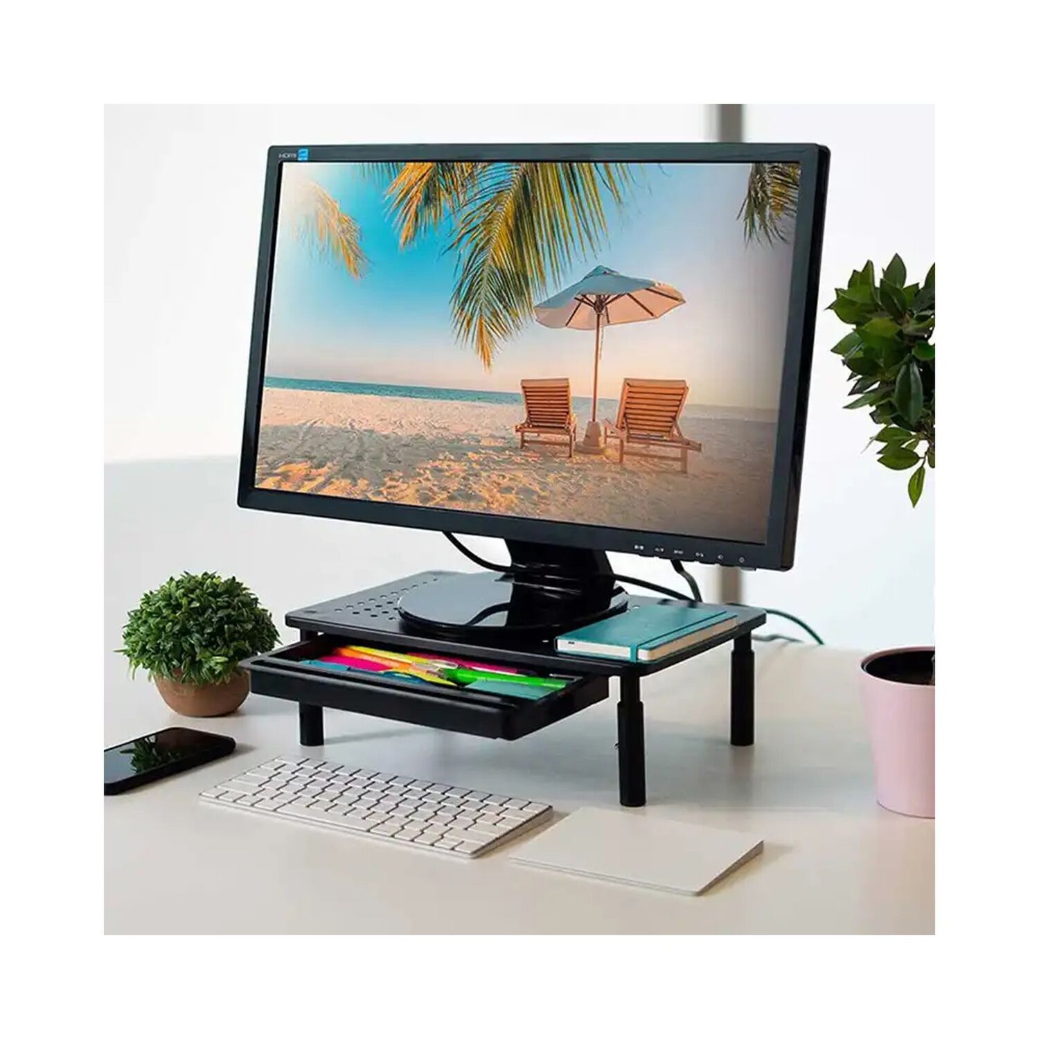 Base Stand Para Monitor Con Organizador image number 2.0