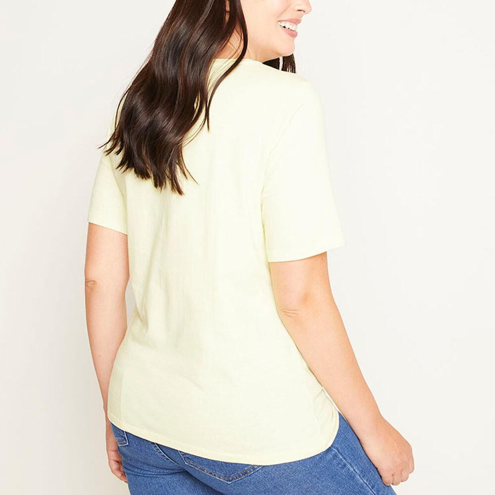 Polera Print Delantero Manga Corta Cuello Redondo Mujer Doce Trama image number 2.0