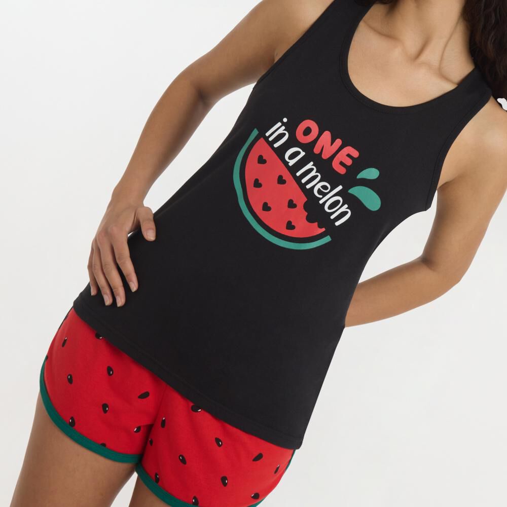 Pijama Sin Mangas Mujer Freedom image number 4.0