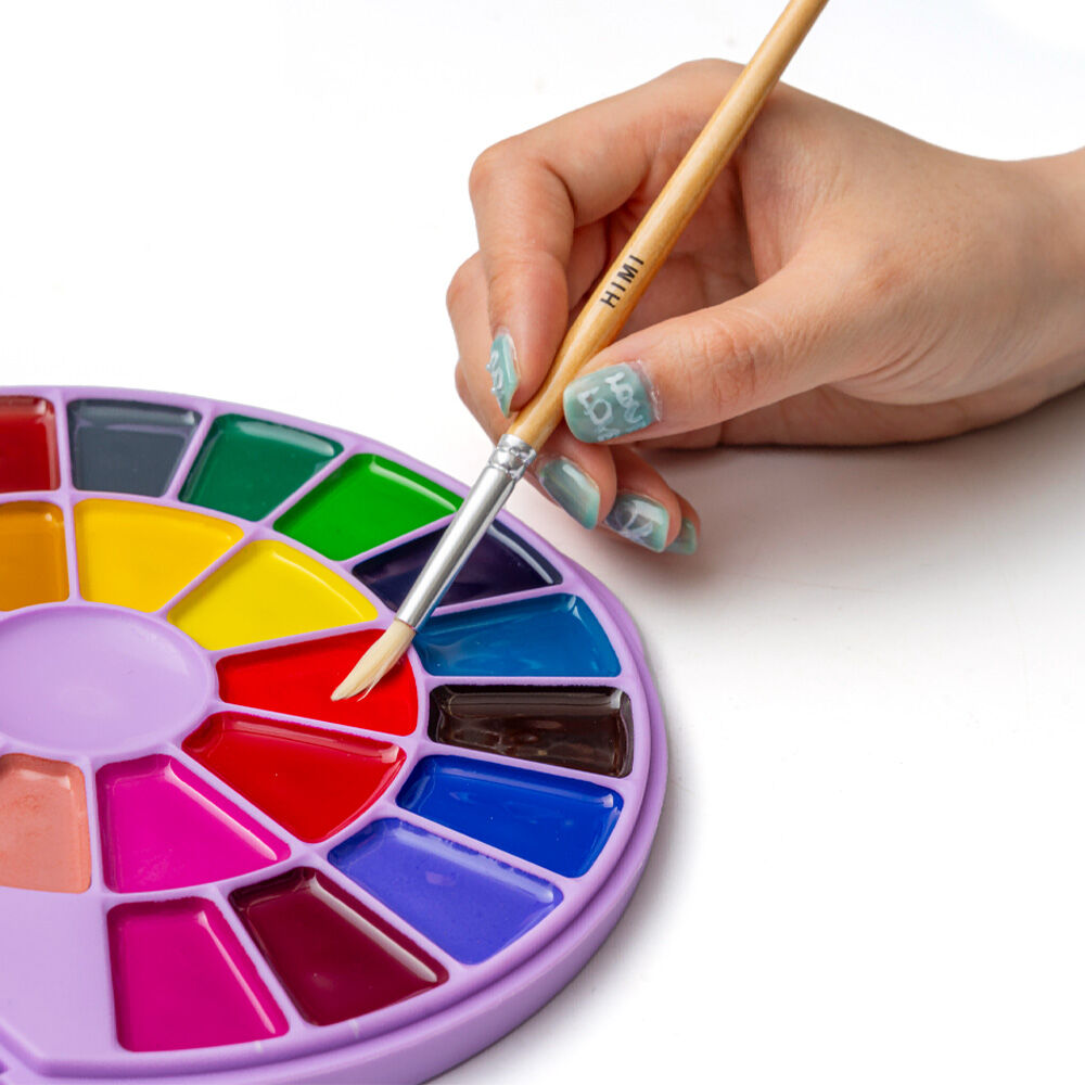 Set Himi 24 Pintura Sólida Semi Humedad ( Estuche Morado) image number 2.0