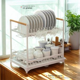 Secaplatos Escurridor Acero Inox Valencia 2 Niveles Simplit