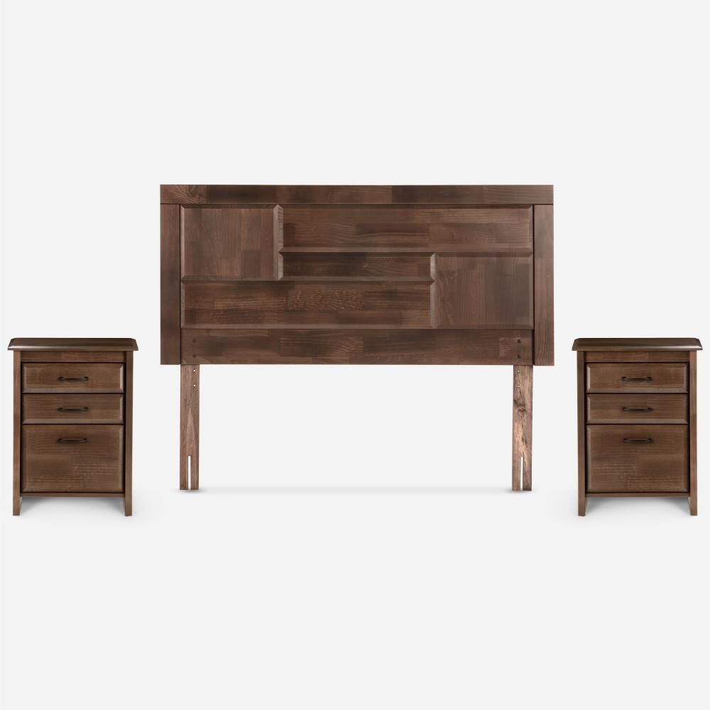 Cama Europea Rosen Nest / 2 Plazas / Base Dividida + Set De Maderas Dolce image number 4.0