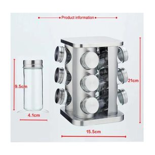 Organizador Condimentos Especias Giratorio 12 Frascos Cocina
