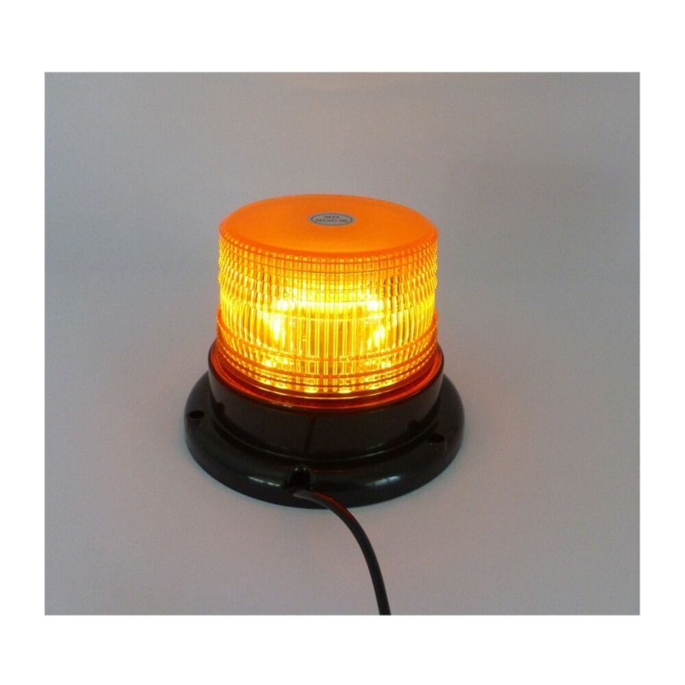 Baliza Led Con Iman Strobo 12-24 Volt Para Vehiculo Ambar Caja image number 1.0