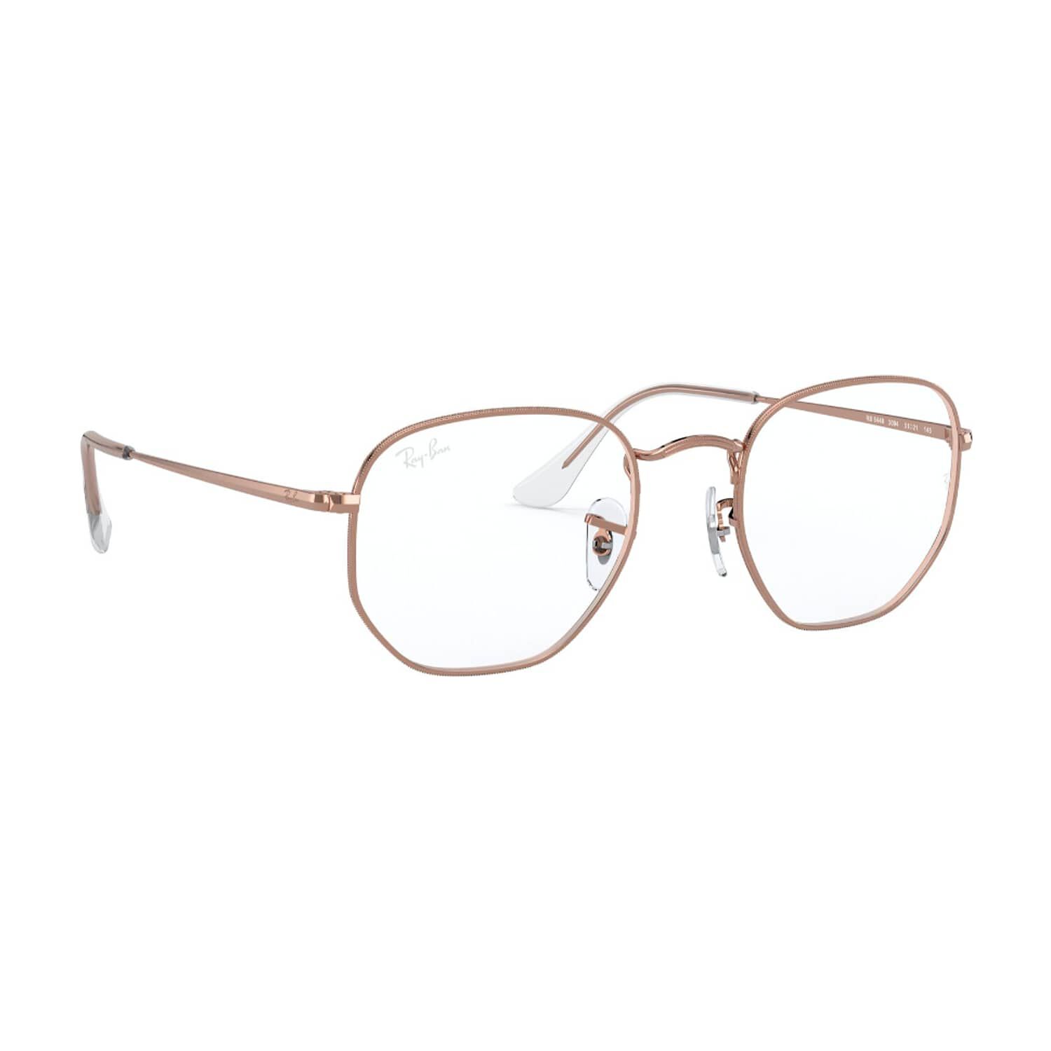 Lentes &Oacute;pticos Hexagonal Rosado Ray-ban Optical image number 11.0