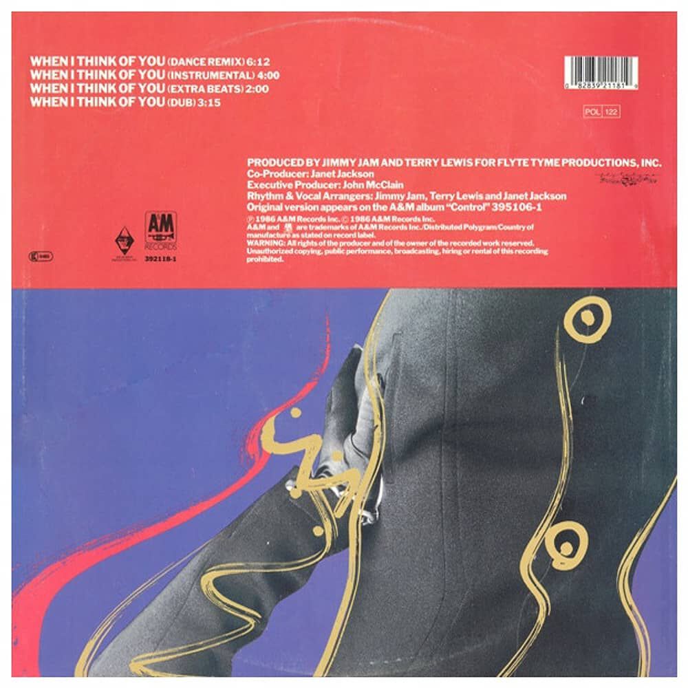 Janet Jackson - When I Think Of You | 12" Maxi Single Usado image number 1.0