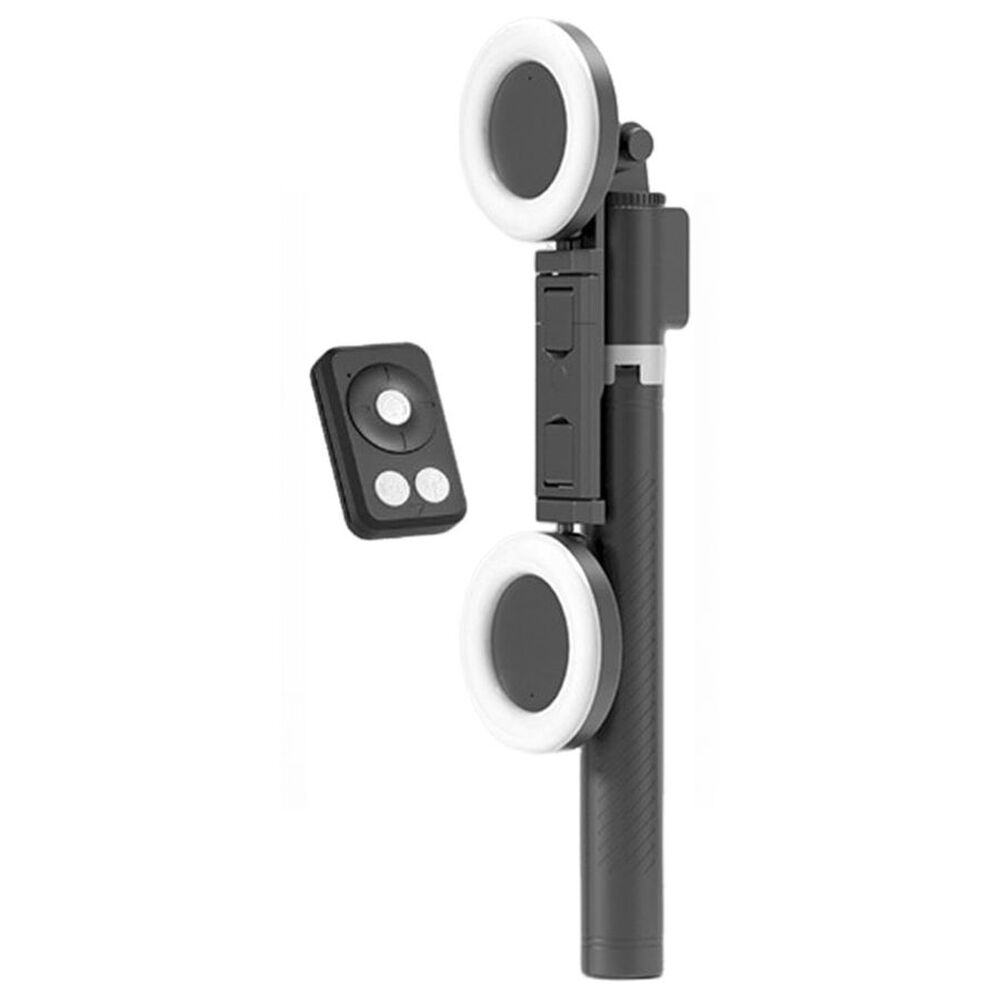 Tripode Selfie Stick Con 2 Aro De Luz 1.7m Altura image number 2.0
