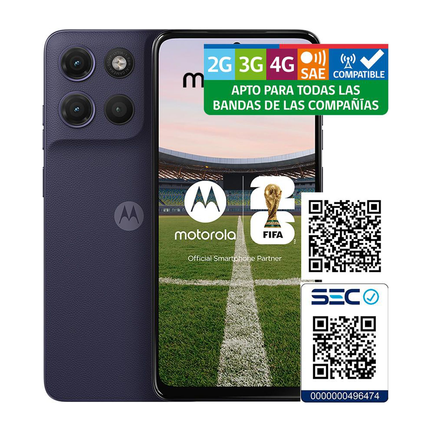 Smartphone Motorola Moto G17 / 128 GB / Ar&aacute;ndano / Liberado image number 9.0