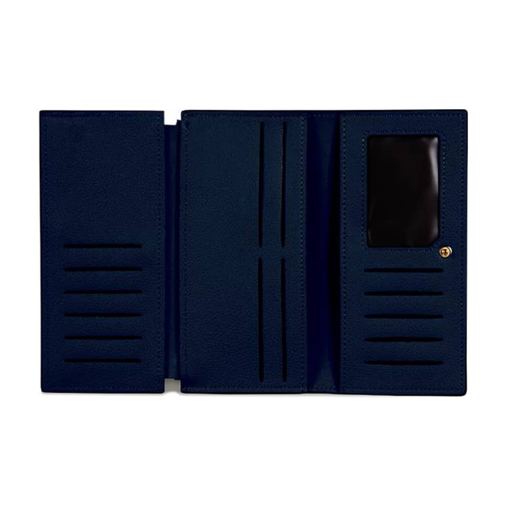 2 Billeteras De Mujer Delia Negra Y Azul Carven image number 6.0