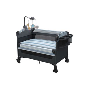 Cuna Colecho Corral Mecedora 4 En 1 Lubabycas Azul